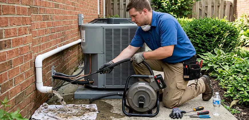 AC Unit Drain Pipe Cleaning in Bonita Springs
