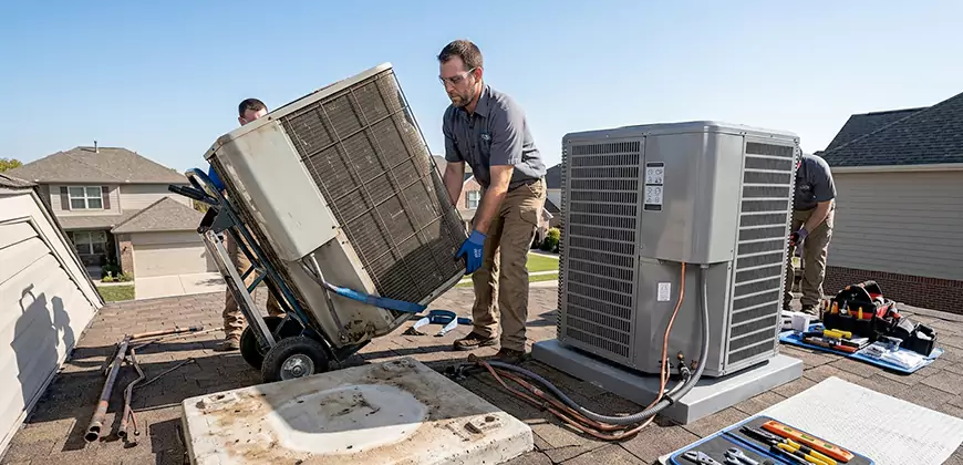 Emergency Air Conditioning Unit Swap in Bonita Springs